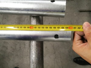 Standard verticale per ponteggi Ringlock zincato a caldo HDG 2M